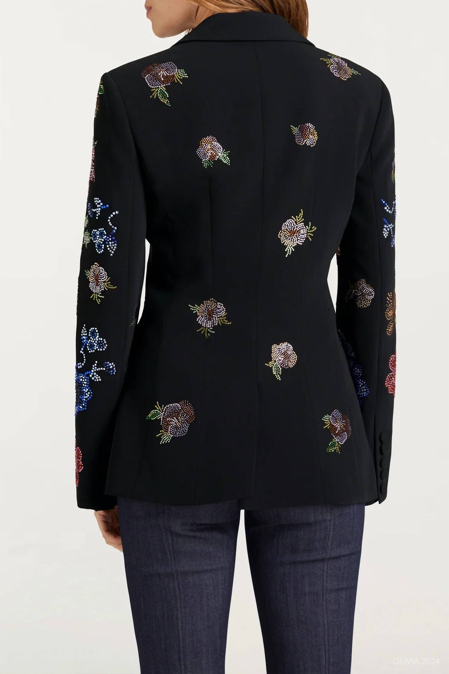 Cinq A Sept - Heatset Pansy Garden Cheyenne Blazer