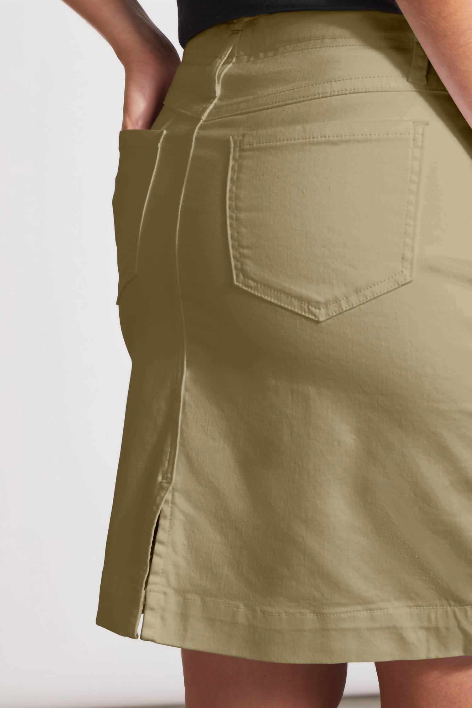 Tribal - Pull-on Denim Skort With Pockets