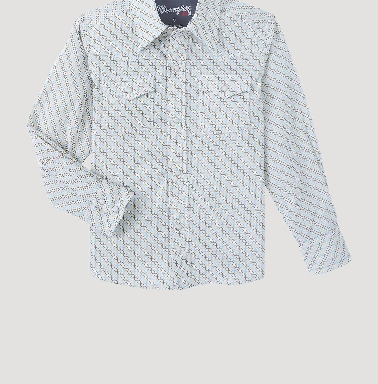 Wrangler - Boy's Long Sleeve Cotton Blend Shirt