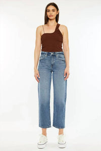 Kancan - Jordana High Rise True Straight Leg Jeans