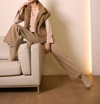 Joseph Ribkoff - Chevron Faux Fur Vest