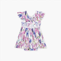 Posh Peanut - Laura Jane Tie Back Ruffled Bodysuit Dress