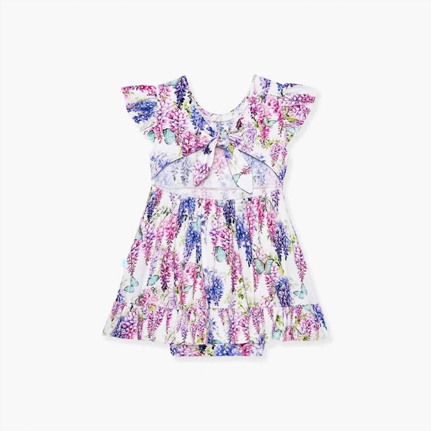 Posh Peanut - Laura Jane Tie Back Ruffled Bodysuit Dress