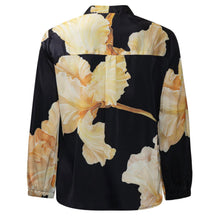 Karmamia JODY LONG SLEEVE BLOUSE in gold maxi flower - women's blouse - view 5
