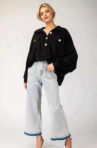 Ee:Some - Women's Textured Loose Fit Top