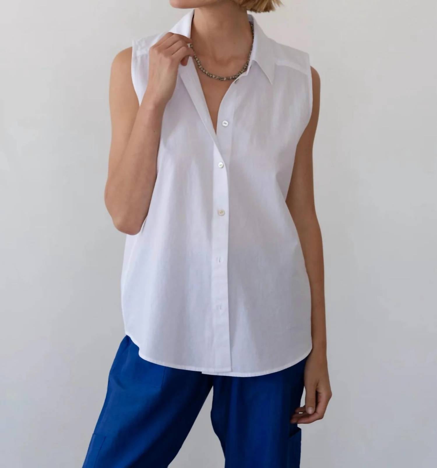 Donni. - Sandwash Sleeveless Shirt