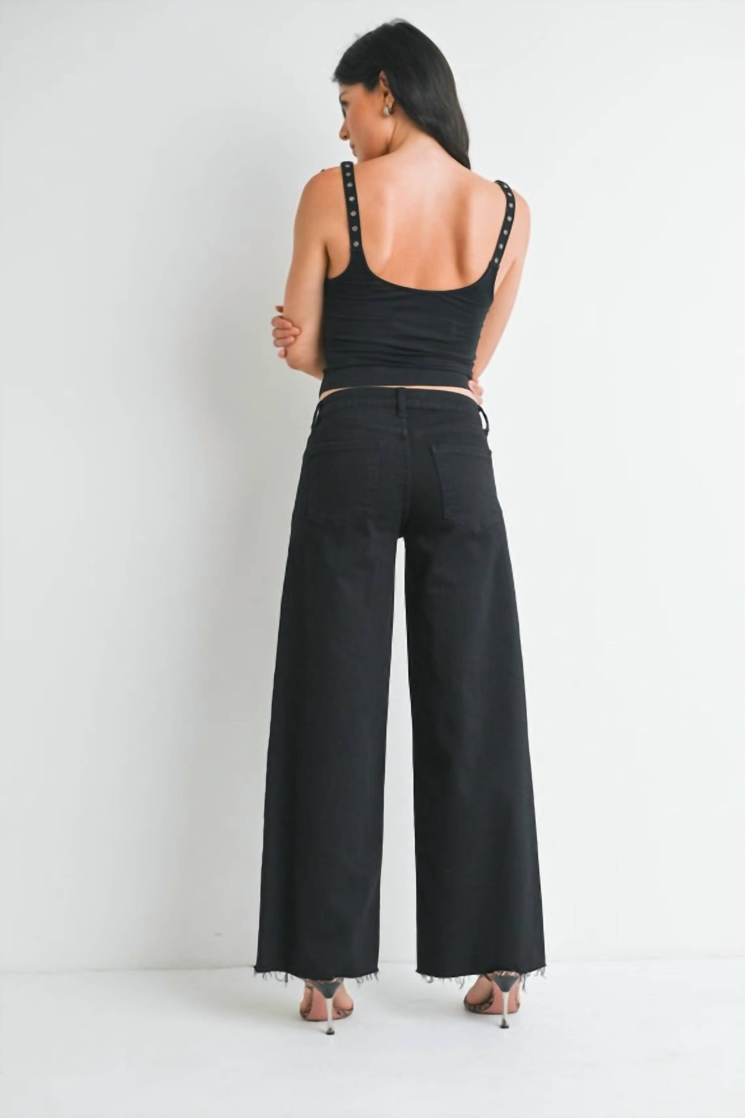 Just Usa - Not So Far Away Relaxed Wide Leg Jeans