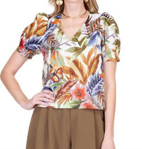 Jade - V-neck Puff Sleeve Top
