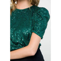 Thml - Sequin Short Sleeve Blouse