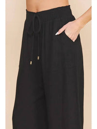Allie Rose - Soft Linen Wide Leg Pants