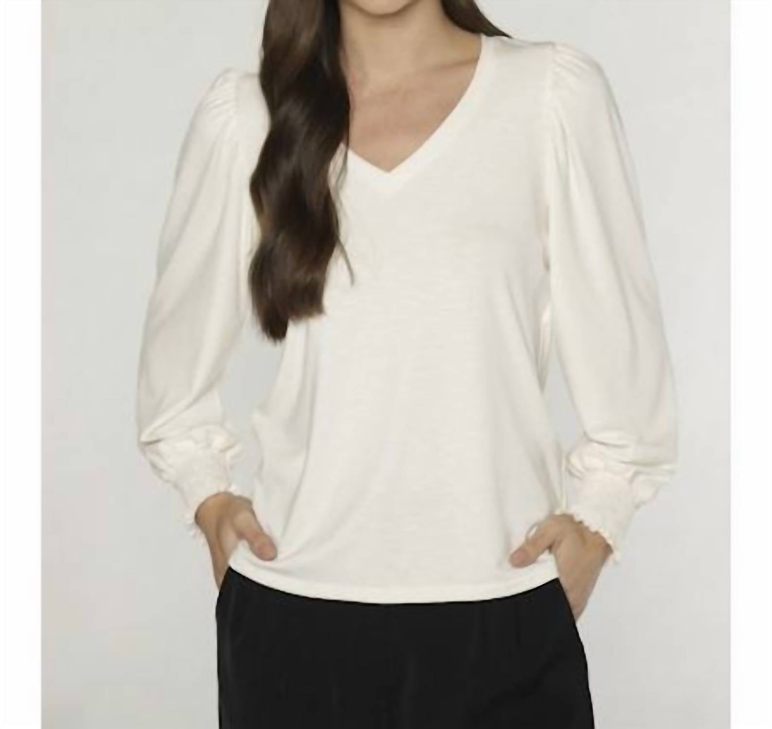 Matty M - Katy V Neck Top