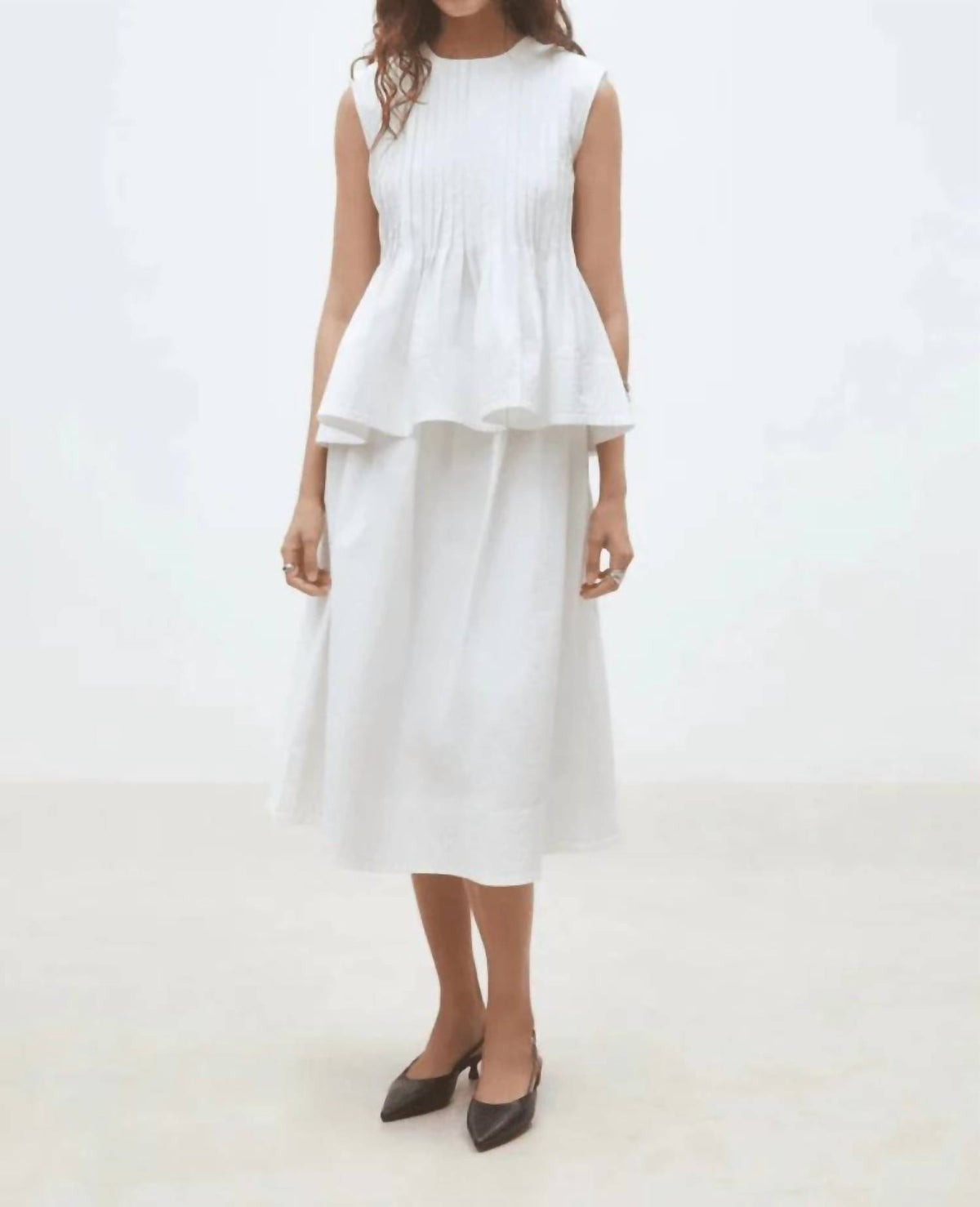 Suncoo - Faye Plain Midi Skirt