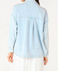 Dex - Long Sleeve Knit Denim Jacket