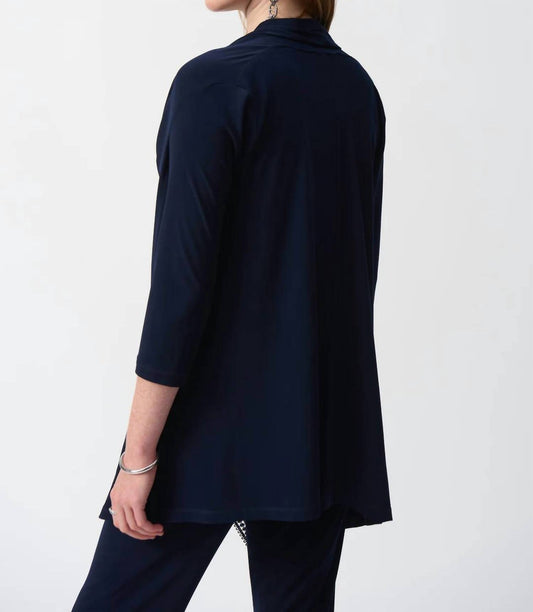 Joseph Ribkoff - Lace Trim Quarter Sleeves Twin Set Jacket