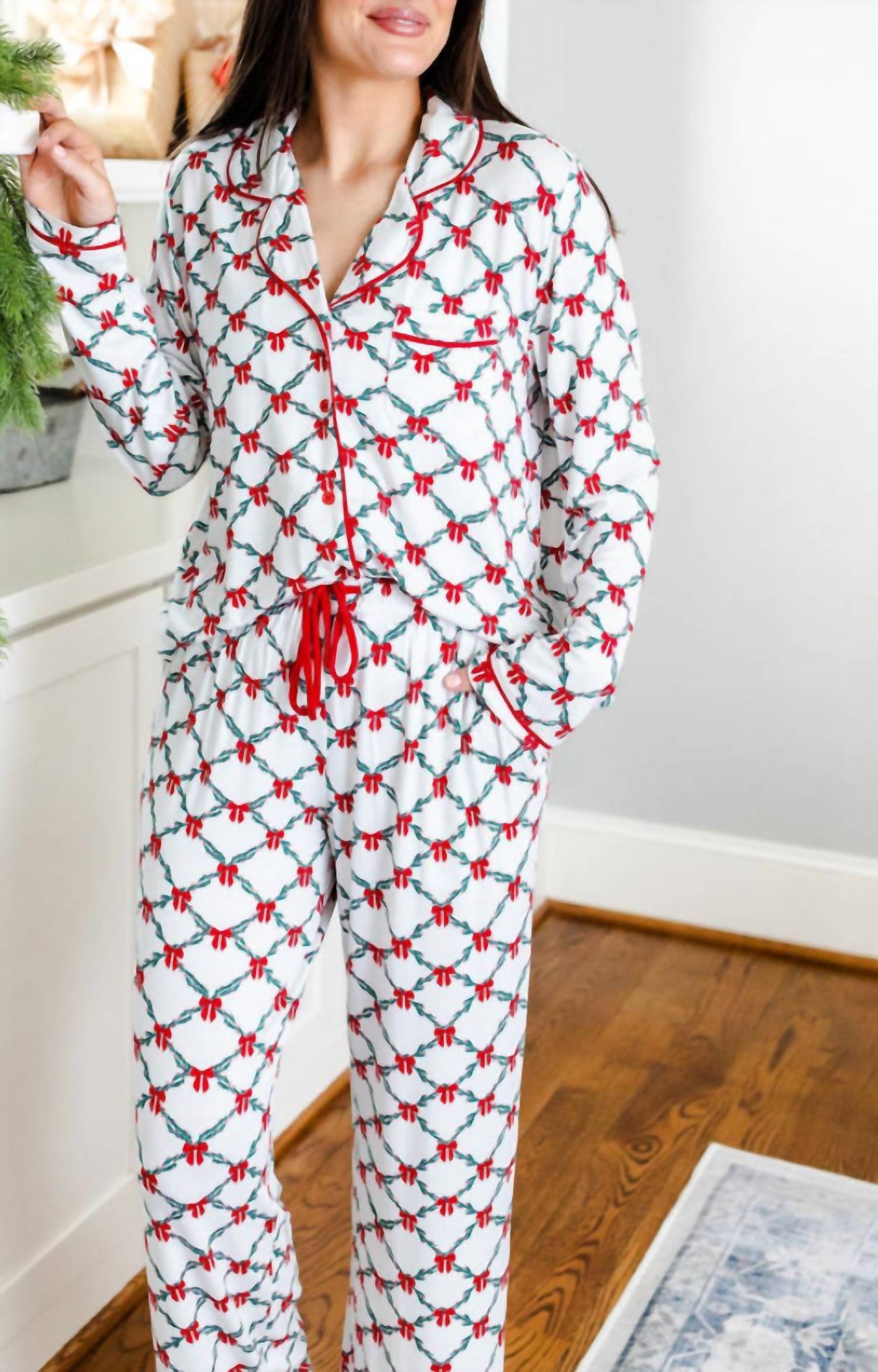 Mary Square - Lattice Garland Charlotte Pant Set