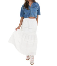 Hyfve - Clean Cut V-Neck Cropped Top