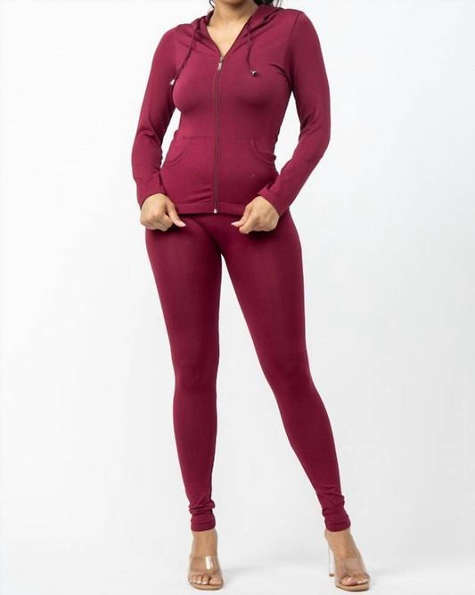 Listicle - Seamless Hoodie And Legging Lounge Set