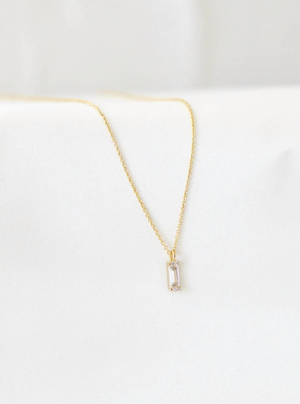 Katie Waltman - Petite CZ Prism Necklace