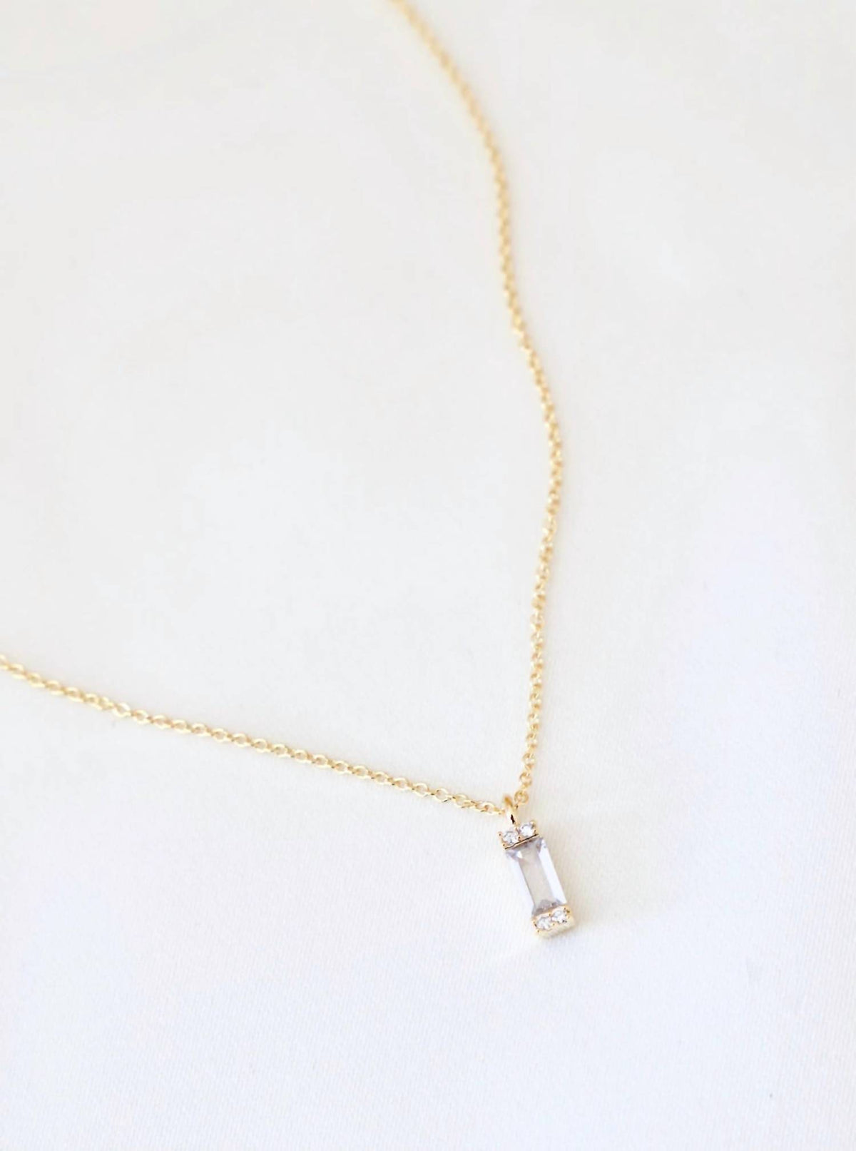Katie Waltman - Petite CZ Prism Necklace