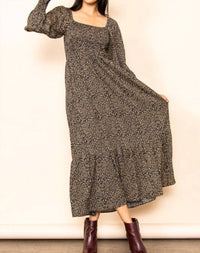 Elloh - Women's Leopard Maxi Dress
