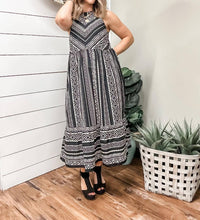 Tribal - Print Halter Dress