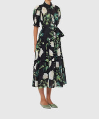 Leo Lin - Ellie Bishop Sleeve Midi Dress