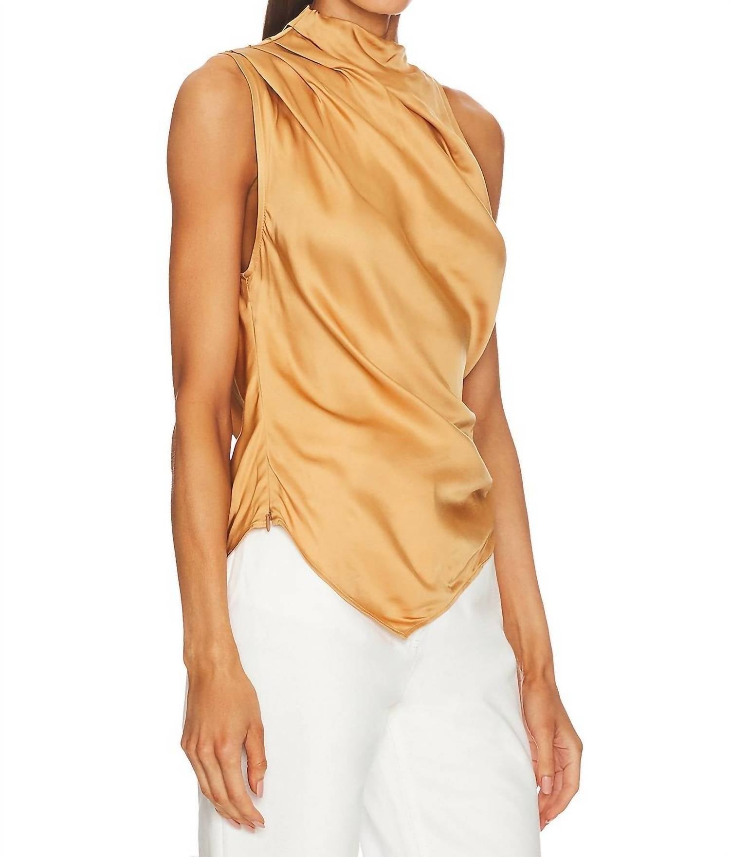 A.L.C. - Jones Draped Satin Top