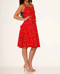 Orchid Bloom - Halter Swing Dress