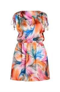 La Blanca - Feathered Impressions V-neck Dress