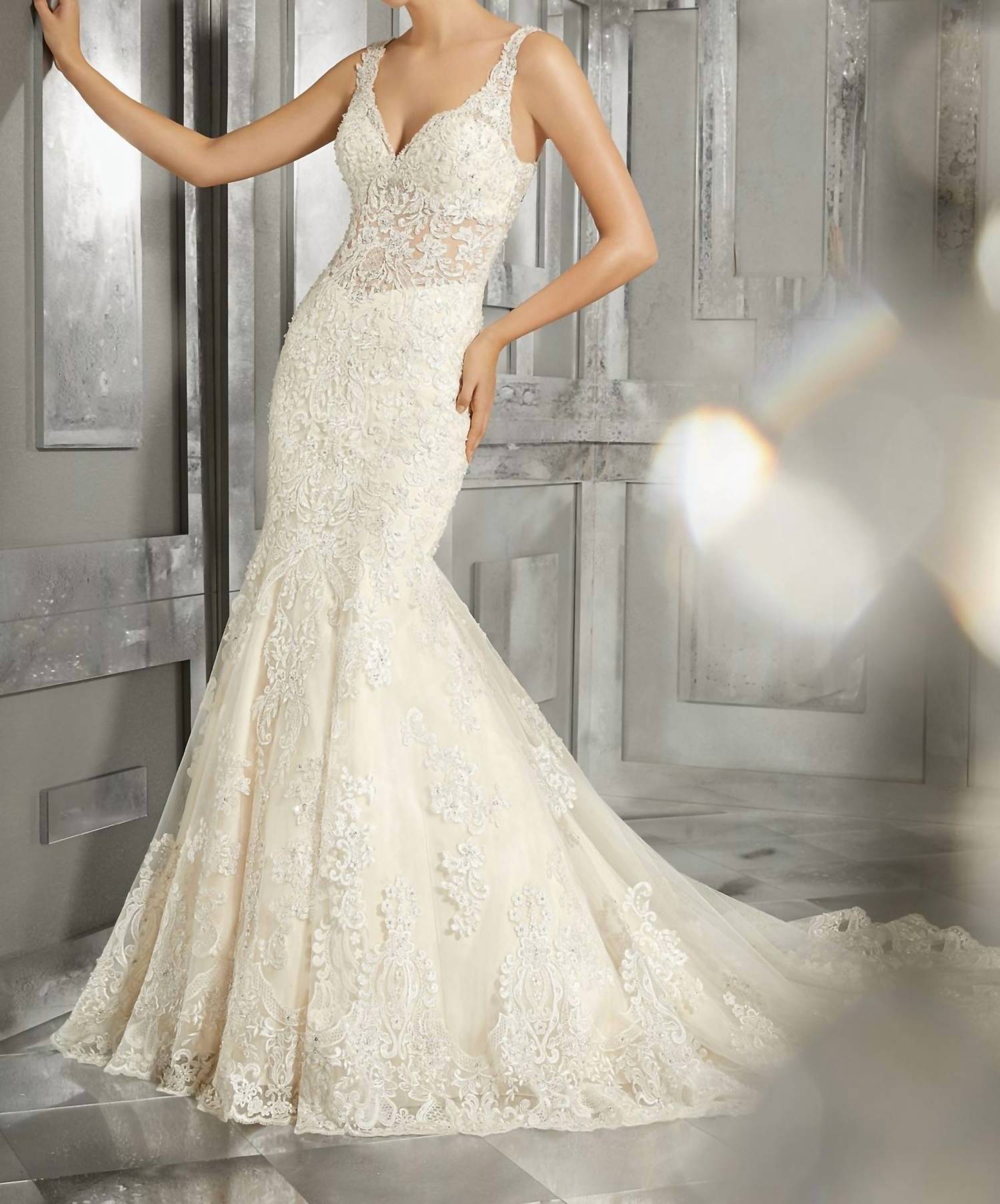 Morilee - Maggie Sculptured Embroidered Gown