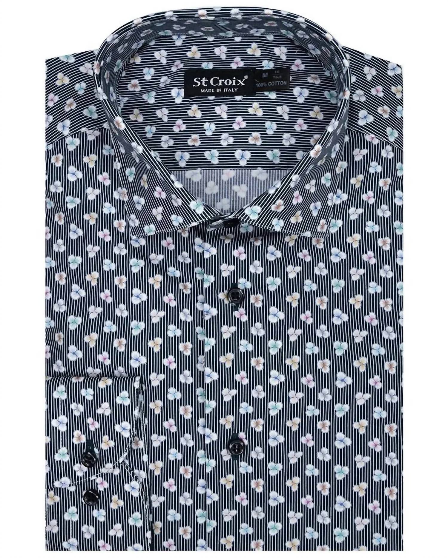 St. Croix - Men's 8236 Navy Mix Shirt