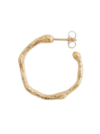 forte forte Women's Small Hoop Earrings in oro gold - women's jewelry - detail view