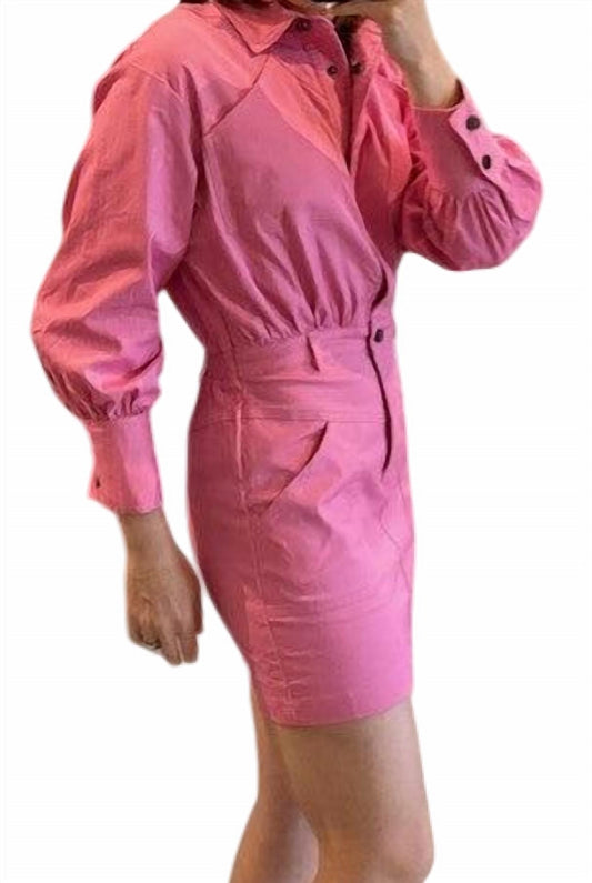 Tcec - Long Sleeve Button Down Dress