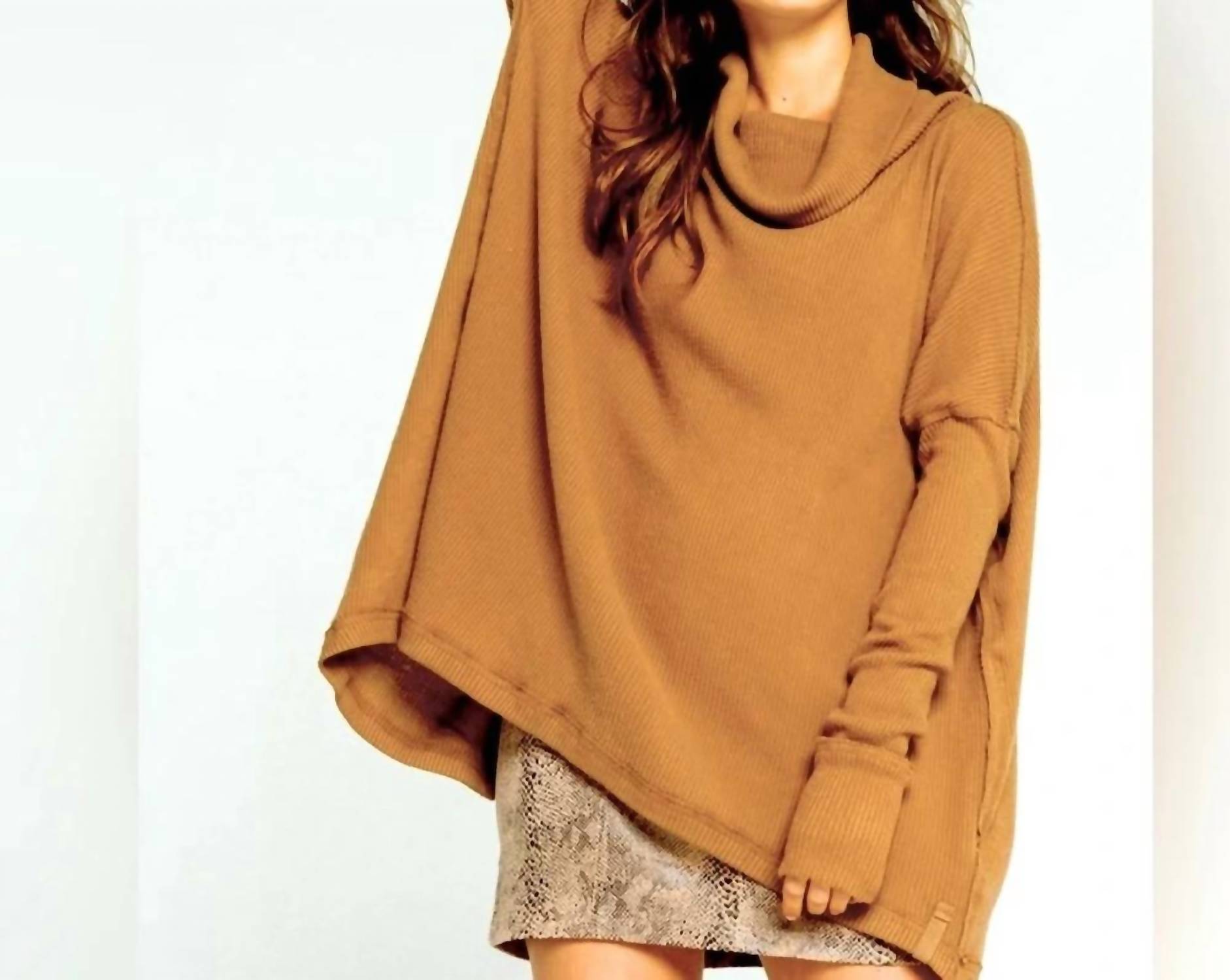 Free People Juicy Long Sleeve Top in canyon moon - women's sweater