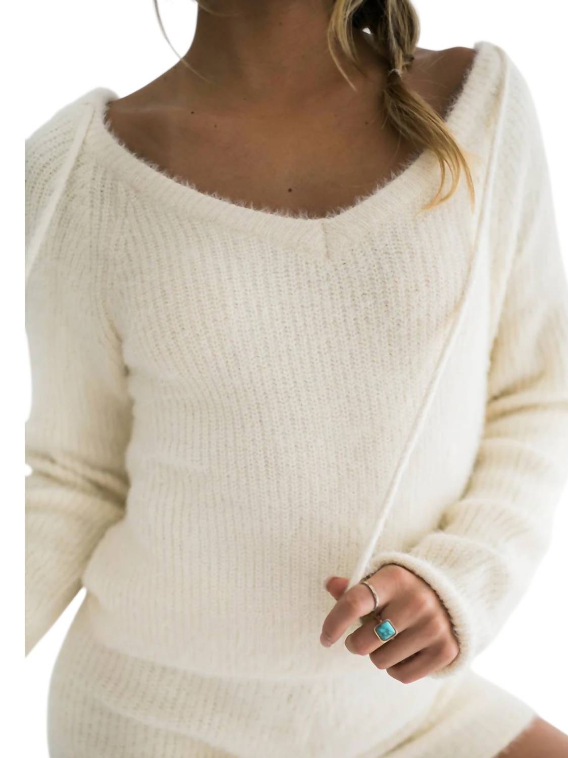 Falcon Park - Dayton Hoodie & Shorts Sweater Set