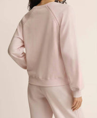 Z Supply ALL AROUND FRENCH TERRY SWEATSHIRT in baby pink - women's sweater - view 4