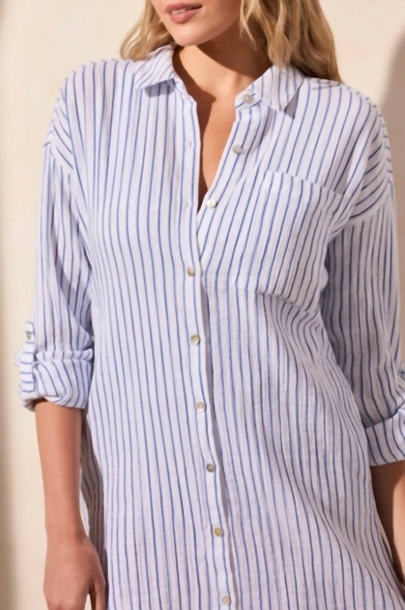 Tribal - Rolled Shirt Dress