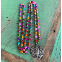 Love And Honor Jesus - Women's Fiesta Our Lady Of Guadalupe Beaded Necklace