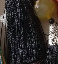 Coco + Carmen - Women's Waxed Cord Necklace With Stones And Tassel