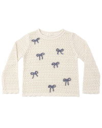 Rylee + Cru - Girls' Crochet Knit Pullover