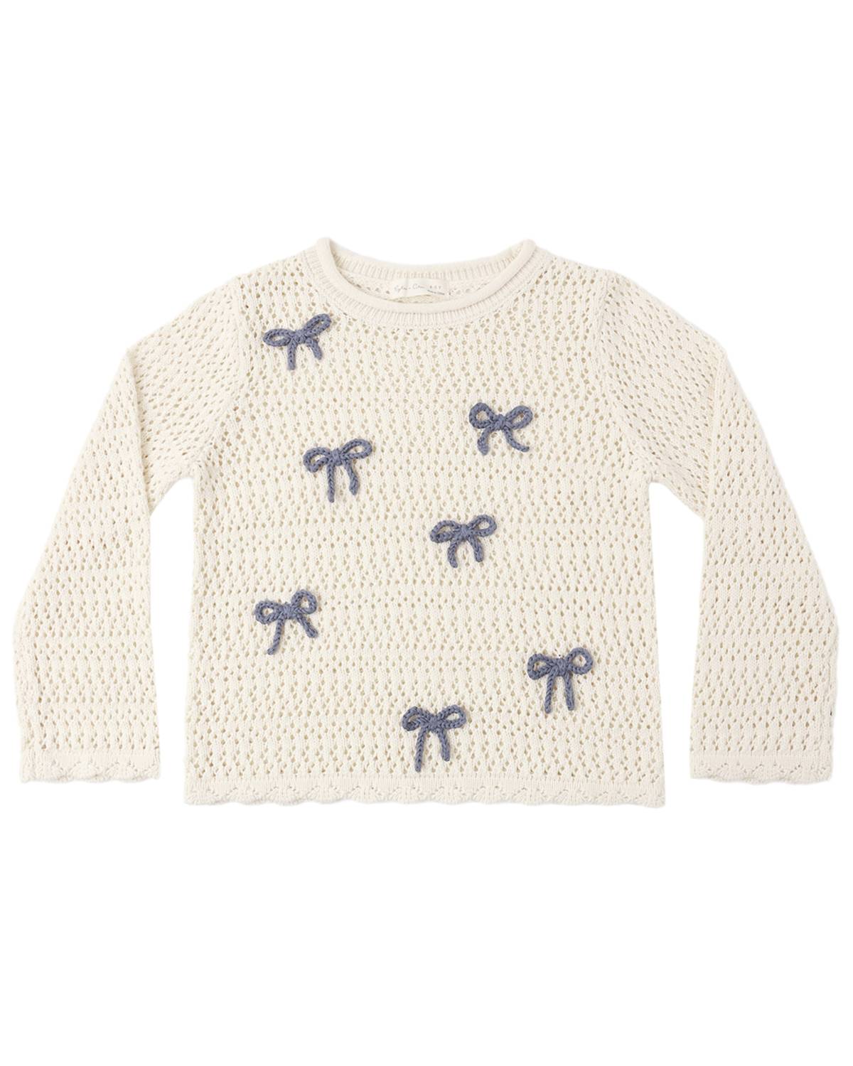 Rylee + Cru - Girls' Crochet Knit Pullover