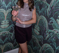 Elodie - Sabrina Sequin Top