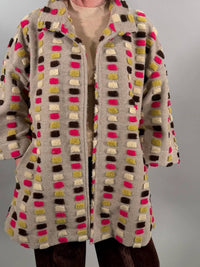 Ivy Jane - Textured Block Knit Mid-length Coat