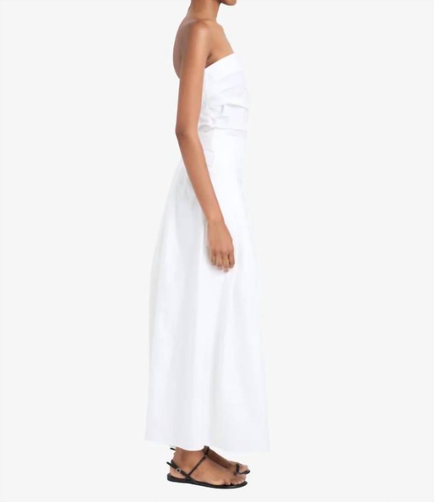 Proenza Schouler White Label Maisy Strapless Top in white - women's blouse - alternate view