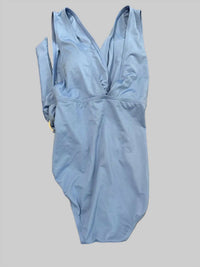 Michael Kors - Women's Belted Surplice Plunge One Piece