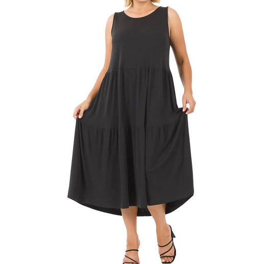 42Pops - Monica Tiered Midi Dress