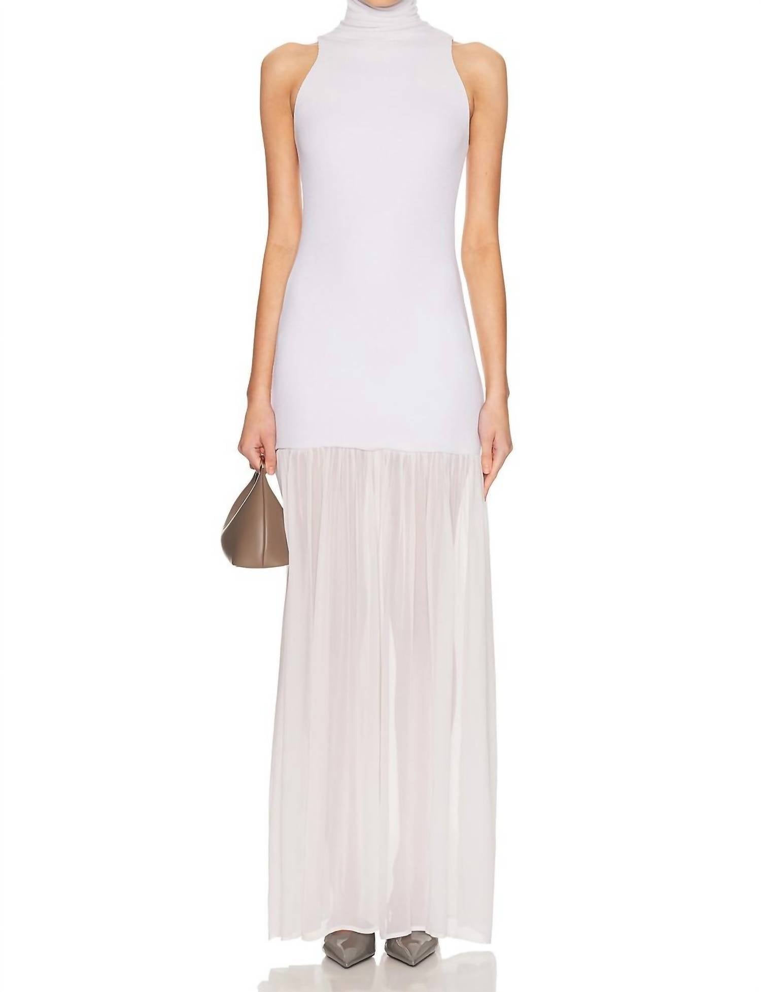 Enza Costa - Airy Halter Turtleneck Dress