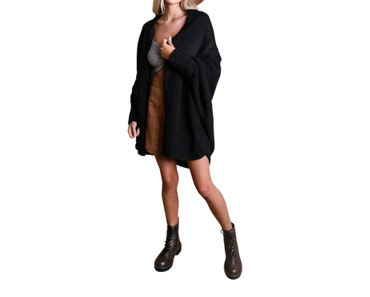 Leto - Carrie Ann Bat Sleeve Knit Cardigan