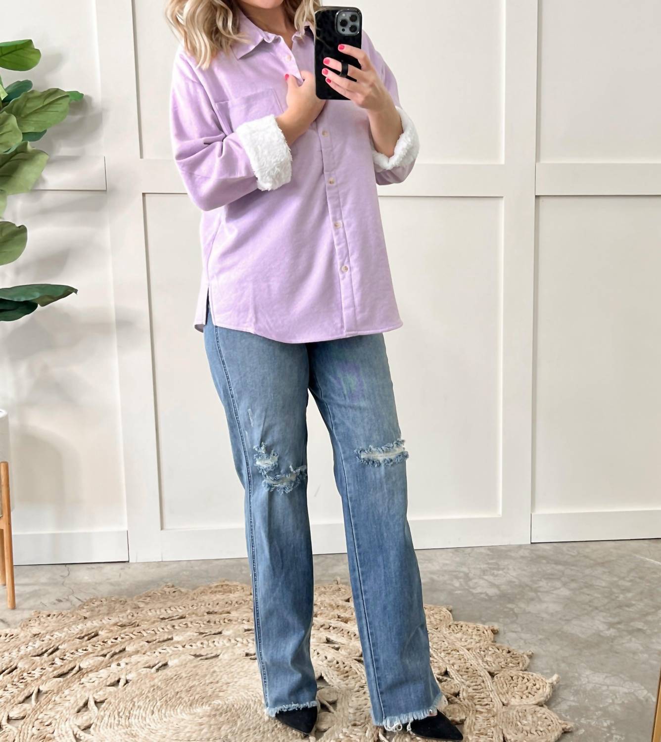 Andree By Unit - Light Fleece Lined Shacket