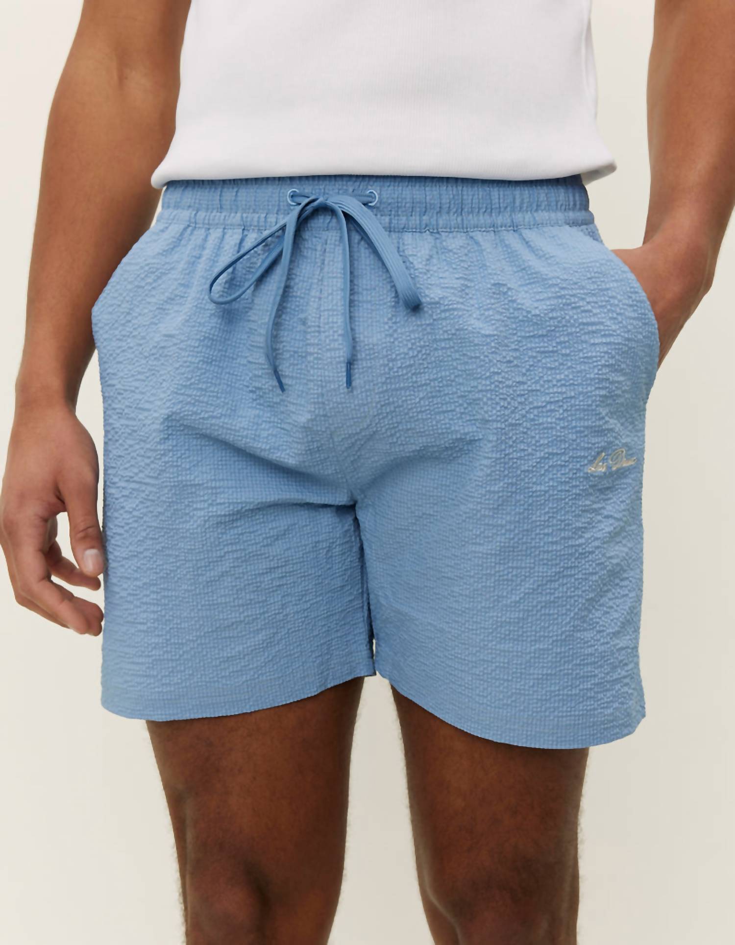 Les Deux - Stan Seersucker Swim Shorts